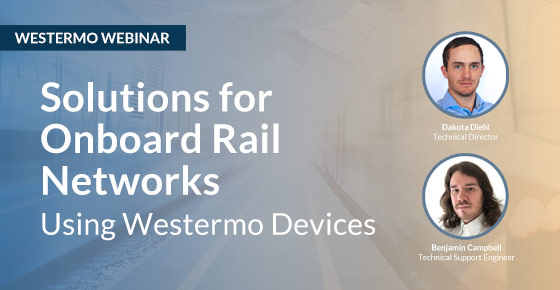 Webinar on solutions for onboard rail networks.